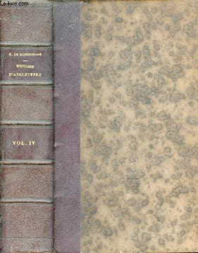 Histoire d'Angleterre jusqu'à l'époque de la révolution française - Tome 4 - 2e édition revue et corrigée.. De Bonnechose Emile