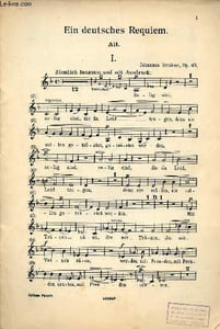 Ein deutsches Requiem alt. - Partition - 10094 b.
