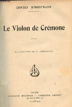 Le violon de Crémone.. Hoffmann