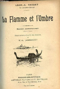 La Flamme et l'Ombre - Roman contemporain.. Léon-A.Daudet