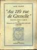 Au 110 rue de Grenelle - Souvenirs, scènes et aspects du Ministère de l'I.P. Education nationale 1920-1944.. Planté Louis