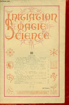 Initiation magie science n°3 - Leçons de médiumnité conditions générales favorisant la production du fait médiumnique - études et expériences avec les ...