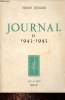 Journal - Tome 2 : 1943-1945.. Jünger Ernst