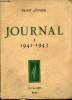 Journal - Tome 1 : 1941-1943.. Jünger Ernst