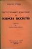 Dictionnaire pratique des sciences occultes - Collection la lanterne d'Hermès.. Verneuil Marianne