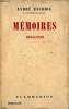 Mémoires 1885-1939 - Tome 1.. Maurois André