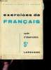 Exercices de français - Cycle d'observation 5e.. R.Lagane & J.Dubois & G.Jouannon