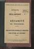 Extraits du r&egrave;glement n&deg;1 P.9 a - S&eacute;curit&eacute; du personnel - Prescriptions g&eacute;n&eacute;rales &agrave; observer pour &eacute;viter les accidents - Soci&eacute;t&eacute; nationale des chemins ...