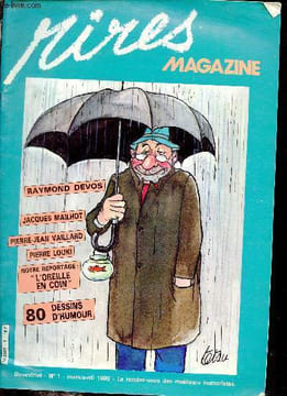 Rires Magazine n°1 mars/avril 1986 - Jacques Mailhot un bon AMX ça décoiffe - Berthi humeur humour - Pierre Jean Vaillard hilarissimo - Mado Zara ...
