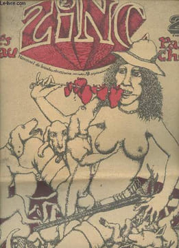 Zinc n°9 septembre 1975 mensuel de bandes dessinées - Une histoire sans mystère dessin de G.Nicoulaud - petites annonces - flop ! les amours célèbres ...