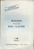 Bulletin de la Société Paul Claudel n°66 2e trimestre 1977 - Une lettre inédite de Paul Claudel par François Chapon - avec Paul Claudel et Darius ...
