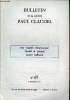 Bulletin de la Société Paul Claudel n°65 1er trimestre 1977 - Divertissement par Paul Claudel - l'immaculée conception commentaires de Jacques ...