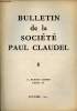 Bulletin de la Société Paul Claudel n°8 octobre 1961 - La vie de la société - la maison de Francis Jammes va être vendue - un poème de Sir Philip ...