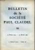 Bulletin de la Société Paul Claudel n°18 23 février 1955 - 23 février 1965 - Dix ans après par Stanislas Fumet - Claudel et Pascal autour d'une lettre ...