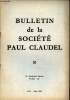 Bulletin de la Société Paul Claudel n°30 avril juin 1968 - Une lettre inédite de Paul Claudel - Paul Claudel et Martin Buber précédé d'une note de ...