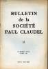Bulletin de la Société Paul Claudel n°33 janvier mars 1969 - Trois lettres de Paul Claudel - une jeune protestante - en marge des livres - une oeuvre ...