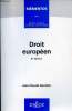Droit Européen - 8e édition - Mémentos Dalloz série droit public science politique.. Gautron Jean Claude