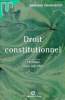 Droit constitutionnel - 18e édition à jour aout 2001.. Chantebout Bernard