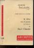 Archives Paul Claudel n°10 - Le rêve dans la pensée et l'oeuvre de Paul Claudel.. Espiau de la Maëstre André
