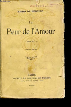 La Peur de l'Amour - Roman - 16e édition.. De Régnier Henri