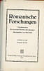 Romanische Forschungen - Vierteljahrsschrift f&uuml;r romanische sprachen und literaturen herausgegeben von Fritz Schalk - 75. band 3/4 heft Sonderdruck.. ...