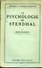 La psychologie de Stendhal - Collection Bibliothèque de Philosophie Contemporaine.. Delacroix Henri