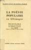 La poésie populaire en Allemagne - Collection Bilingue des Classiques Etrangers.. J.-A.Bizet