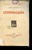 Stendhaliana - Collection Essais et Critique.. Henriot Emile