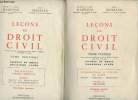 Leçons de droit civil - En deux tomes - Tomes 1 + 2 - 3e édition.. Mazeaud Henri et Léon & Mazeaud Jean