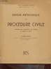 Exposé méthodique de procédure civile conforme aux programmes des examens de licence en droit - 3e édition.. Laborde-Lacoste