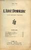 L'Année Dominicaine n°5 62e année mai 1926 - T.R.P. Louis le R.P.M.Carrel - R.P.J. Eisenmenger nos modèles - Frère Marie Dominique page des tertiaires ...