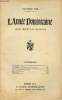 L'Année Dominicaine n°10 64e année octobre 1928 - M.B.Guenin d'après le Bienheureux Jacques de Voragine Rosa Mystica - J.D.Folghera la règle de Saint ...