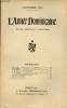 L'Année Dominicaine n°9 64e année septembre 1928 - M.S.Gillet nos deuils : le R.P.Gonzalve Vanhamme - J.D.Folghera la règle de Saint Augustin - ...