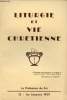 Liturgie et vie chrétienne n°13 1er trimestre 1959 - Un nouveau cérémonial - cérémonial officiel de la profession de foi - les sacrements de ...