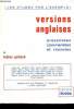 Versions anglaises .. Guitard Lucien
