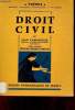 Droit Civil - Tome premier : Institutions judiciaires et Droit Civil - Collection Th&eacute;mis.. Carbonnier Jean