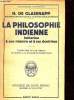 La philosophie indienne initiation à son histoire et à ses doctrines - Collection Bibliothèque Scientifique.. H.de Glasenapp