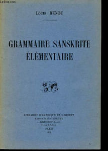 Grammaire sanskrite élémentaire.