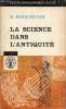 La science dans l'antiquité - Grèce - Rome - Collection Petite Bibliothèque Payot n°94.. B.Farrington