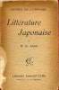 Littérature Japonaise - Histoire des littératures.. W.G.Aston