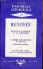 Notes de pastorale liturgique n°70 octobre 1967 - Rentrée - renouveau liturgique et vie paroissiale - les interventions parlées dans la messe - le ...