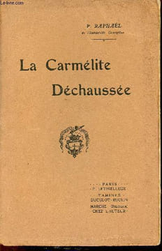 La Carmélite Déchaussée.. P.Raphaël
