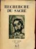 L'art sacré nouvelle série n°4-5 avril mai 1947 - Recherche du sacré.. Collectif