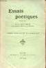 Essais poétiques (second volume) - Poésies spirituelles et d'actualité.. L'Abbé M.Gillet