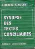Synopse des textes conciliaires.. Deretz Jacques & Nocent Adrien