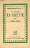 La vie de La Fayette - Collection vies des hommes illustrés n°18.. Kayser Jacques