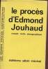 Le procès d'Edmond Jouhaud compte rendu sténographique - Collection les grands procès contemporains.. Collectif