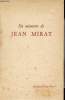 En mémoire de Jean Mirat 1899-1959.. Collectif