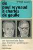 De Paul Reynaud à Charles de Gaulle - Scènes,tableaux et souvenirs.. Sauvy Alfred