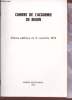 Cahiers de l'académie de Béarn - Séance publique du 3 novembre 1979 - Numéro exceptionnel - Réception au Parlement de Navarre à Pau de MM.Jean Robert ...
